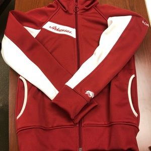 Womens Columbia jacket.  Arkansas razorbacks.